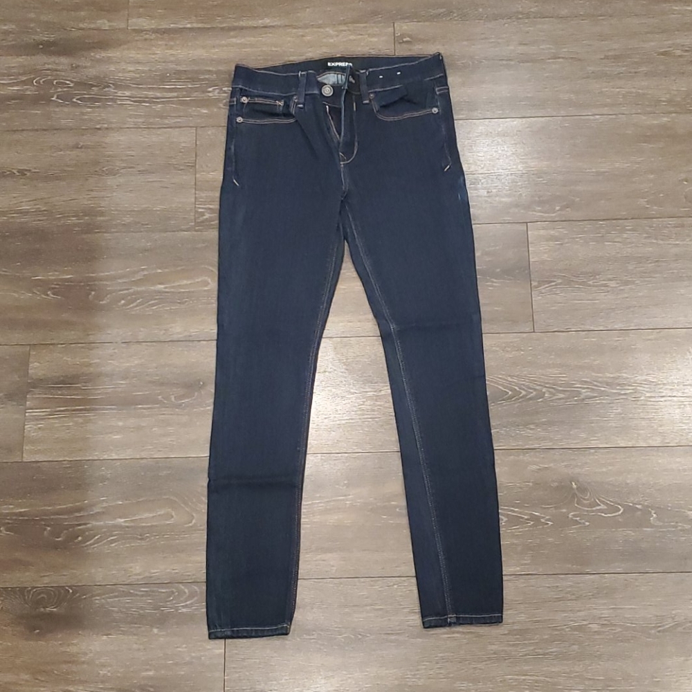 Express stretch mid rise legging size 4 regular